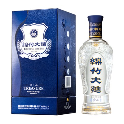 剑南春绵竹大曲蓝盒珍品52度475ml